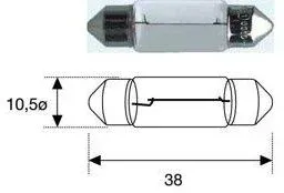 Bosch C5W 1987302810 10шт