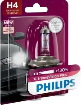 Philips H4 X-tremeVision Plus 1шт
