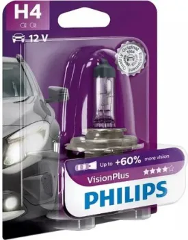 Philips H4 VisionPlus 1шт