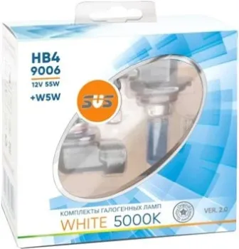 SVS HB4/9006 55W+W5W White 5000K Ver.2.0 2+2шт