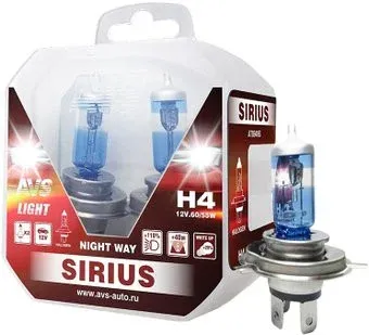 AVS Sirius Night Way H4 2шт