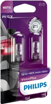 Philips W5W VisionPlus 2шт