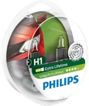 Philips H1 LongLife EcoVision 2шт