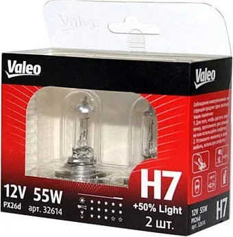 Valeo H7 +50% Light 2шт [32614]