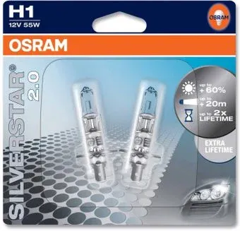 Osram H1 Silverstar 2.0 +60% [64150SV2-02B]
