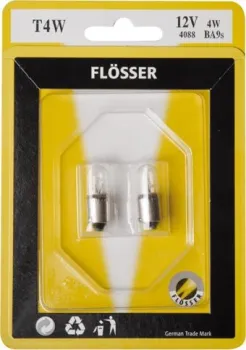 Flosser T4W 12V 4W BA9s 2шт [94088]
