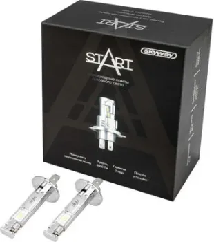 Skyway H1 P14,5s 12V 40W 5000Лм компакт START 6000К (2 шт)