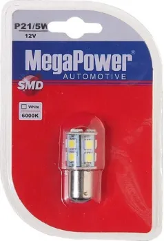MegaPower P21/5W 6000K 1шт