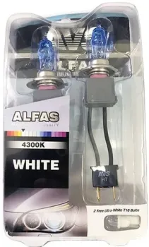 AVS Alfas +130% 4300K H7+T10 2+2шт