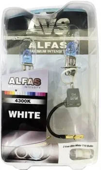 AVS Alfas +130% 4300K H3+T10 2+2шт