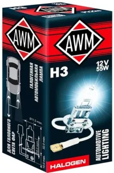 AWM H3 12V 55W PK22S 1шт