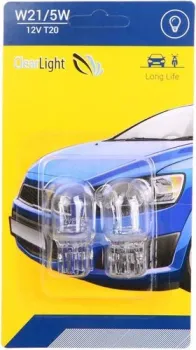 Clear Light W21/5W T20 12V 2шт