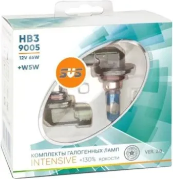 SVS HB3/9005 65W+W5W Intensive+130% Ver.2.0 2+2шт