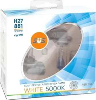 SVS H27/881 27W+W5W White 5000K Ver.2.0 2+2шт