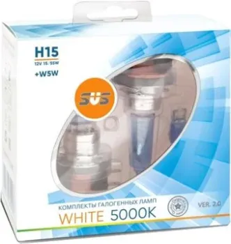 SVS H15 15/55W+W5W White 5000K Ver.2.0 2+2шт