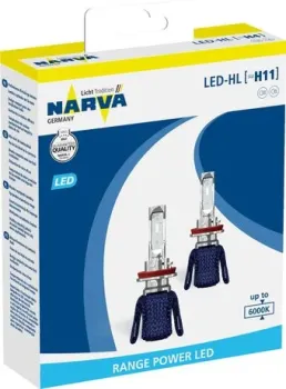 Narva H11 Range Power 6000K 2шт