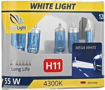 Clear Light White Light H11 2шт