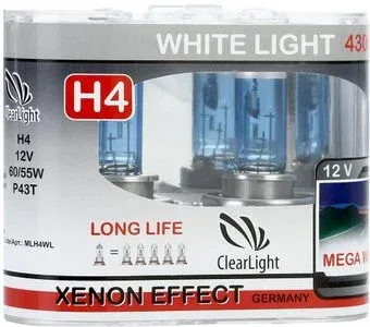 Clear Light White Light H4 2шт