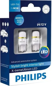 Philips T10 X-tremeUltinon LED 4000K 2шт
