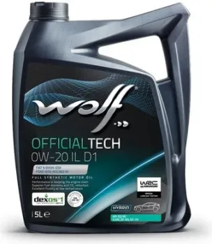 Wolf OfficialTech 0W-20 IL D1 5л