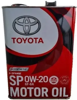 Toyota Motor Oil SP GF-6A 0W-20 4л