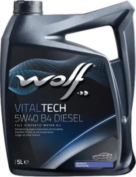 Wolf VitalTech 5W-40 B4 Diesel 5л