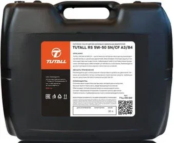 Tutall RS 5W-50 SN/CF A3/B4 20л