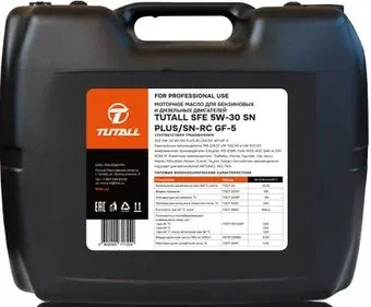 Tutall SFE 5W-30 SN/CF PLUS-RC/SN-RC GF-5 20л