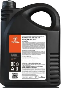 Tutall SFE 5W-30 SN/CF PLUS-RC/SN-RC GF-5 5л