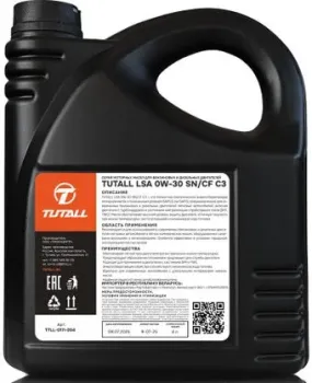 Tutall LSA 0W-30 SN/CF C3 4л