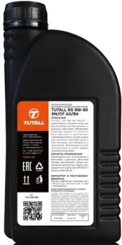 Tutall RS 5W-50 SN/CF A3/B4 1л