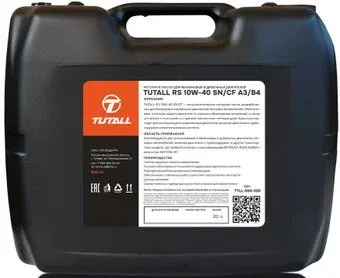 Tutall RS 10W-40 SN/CF A3/B4 20л
