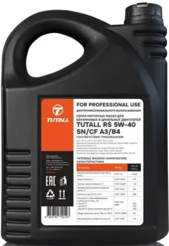 Tutall RS 10W-40 SN/CF A3/B4 5л