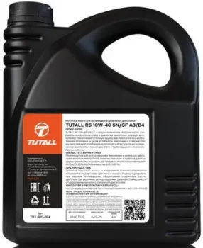 Tutall RS 10W-40 SN/CF A3/B4 4л