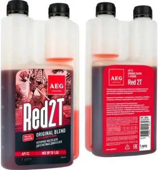 AEG Lubricants Universal 2T Motor Oil API TC с дозатором 1л