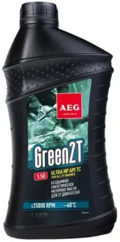 AEG Lubricants Green HP 2T API TC (зеленый) 1л