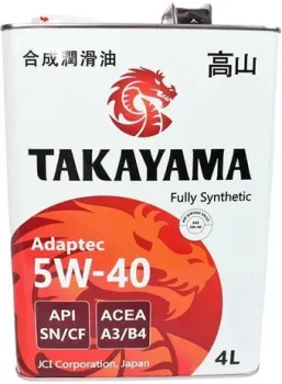Takayama Adaptec 5W-40 A3/B4 SN/CF 4л