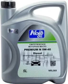 Nord Oil Premium N dizel 5W-40 SN/CF 5л