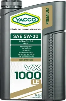 Yacco VX 1000 LE 5W-30 2л