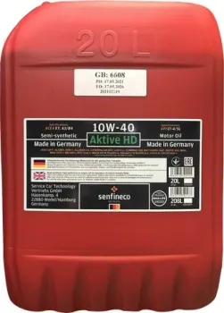 Senfineco Aktive HD 10W-40 API CI-4/SL ACEA E7, A3/B4, 20л