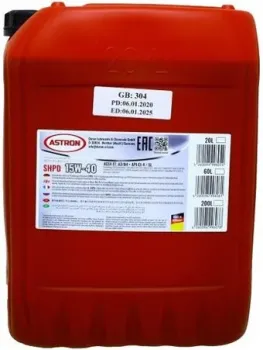 Astron Sprint SHPD 15W-40 20л