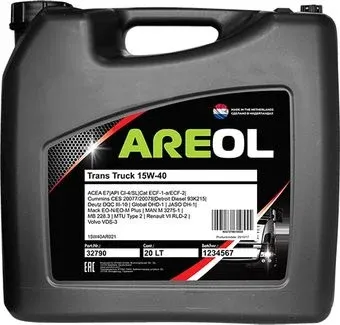 Areol Trans Truck 15W-40 20л