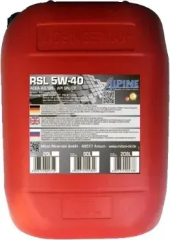 Alpine RSL 5W-40 20л
