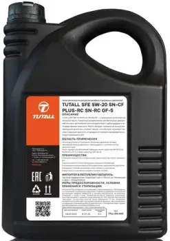 Tutall SFE 5W-20 SN/CF PLUS-RC/SN-RC GF-5 5л