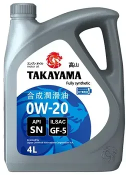 Takayama 0W-20 GF-5 SN 4л