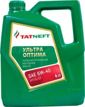 Tatneft Ультра Оптима SAE 5W-40 API SL/CF 4л