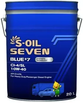 S-OIL Seven Blue #7 CI-4/SL 10W-40 20л