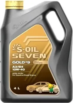 S-OIL Seven Gold №9 A3/B4 10W-40 E108217 4л