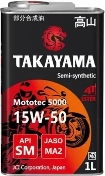 Takayama Mototec 5000 4T 15W-50 1л