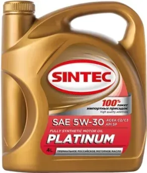 Sintec Platinum SAE 5W-30 API SP ACEA C2/C3 4л